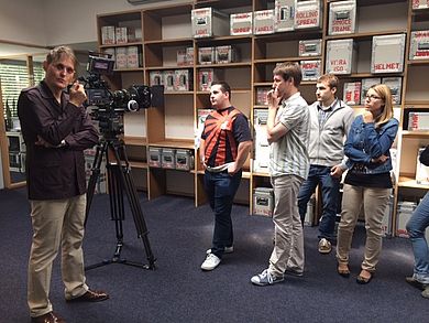 Studierende besuchen Vantage Film GmbH