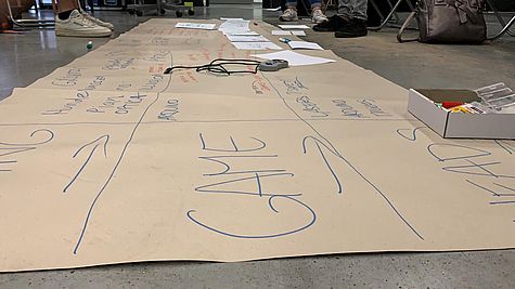 Notizen auf Papier festgehalten