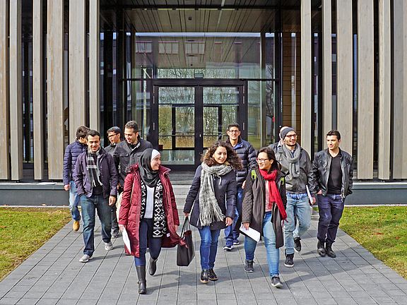Die International Studierenden starten in ihr Auslandssemester.