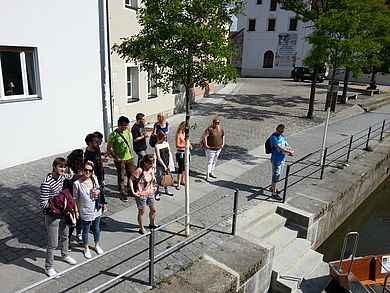 Warten auf Plätte