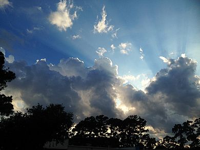 Typische Texas Wolken