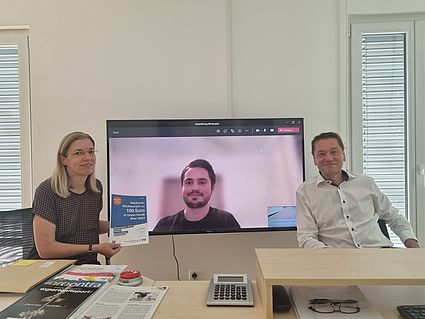 virtuelle Preisübergabe