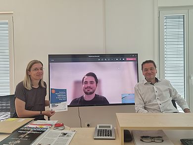 virtuelle Preisübergabe