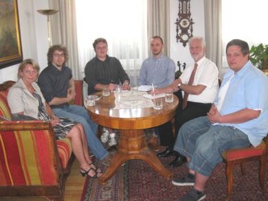 Vizepräsidentin Prof. Dr. Andrea Klug, Ulrich Engels, Torben Knoop, Robert Struck, Oberbürgermeister Wolfgang Dandorfer und Uli Pausch