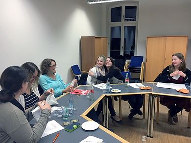 Die professional steps-Teilnehmerinnen beim Workshop "Bei Kräften bleiben"