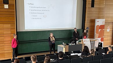 Eine Studierendengruppe beschäftigte sich mit der Position des Senior SPS Engineers