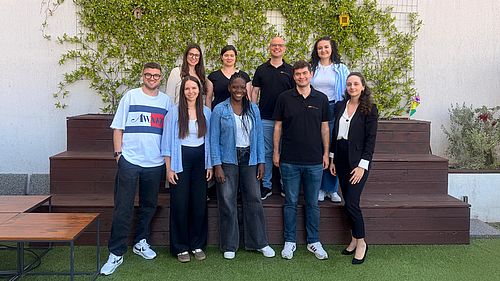 Eine Gruppe Masterstudierender der Studiengangs Digital Business reiste mit Prof. Dr. Matthias Lederer und Doktorand Stefan Rösl nach Split