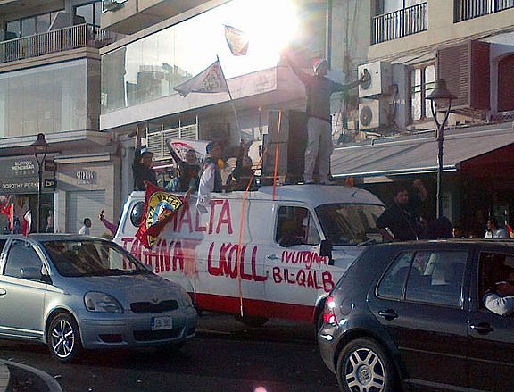 Feier auf der Straße