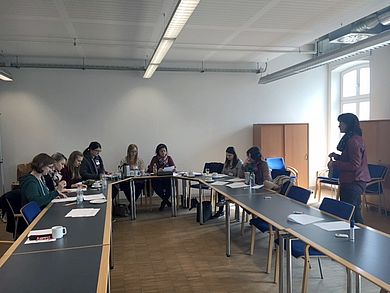 Referentin Birgit Barth vermittelte Zeit- und Selbstmanagement-Techniken