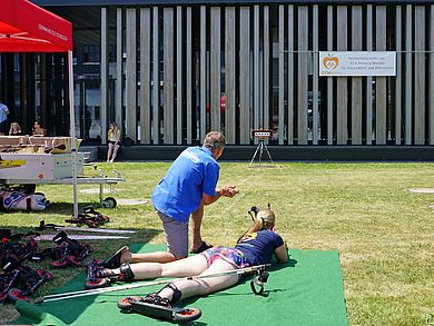 Zielsicher mit dem Biathlon-Gewehr