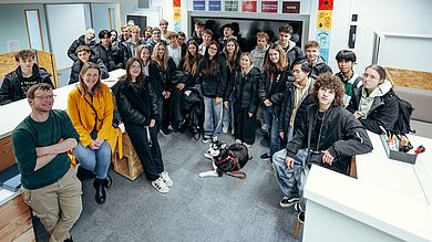 Eine tschechische Schulklasse besuchte die OTH Amberg-Weiden im November