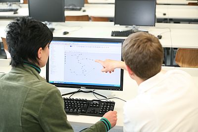 Studenten am Computer