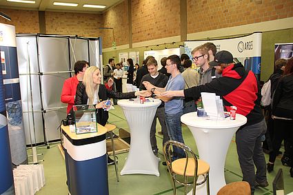 Studierende beim careerday