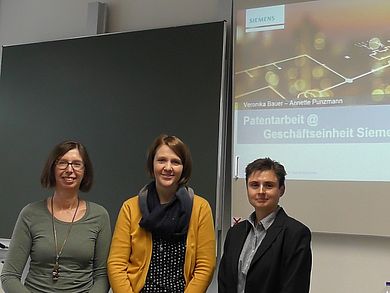 Ursula Versch mit Annette Punzmann und Veronika Bauer