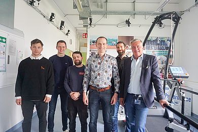 BHS-Geschäftsführer Christian Engel besuchte an der OTH Amberg-Weiden das Team des Zentrums für Leistungsdiagnostik und Sportmedizin