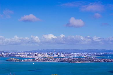 Landschaft mit Wasser in Neuseeland