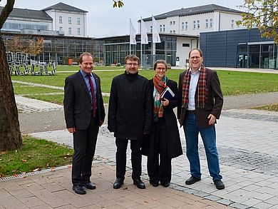 prof. Ing. Zdeněk Plíva, Ph.D., prof. Ing. Miroslav Žižka, Ph.D., Marian Mure und Prof. Dr.-Ing. Dominikus Heckmann 