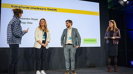 Die OTH AW-Ausgründung medespro gehörte zu einem von 21 Preisträgern des bundesweiten Gründungswettbewerbs