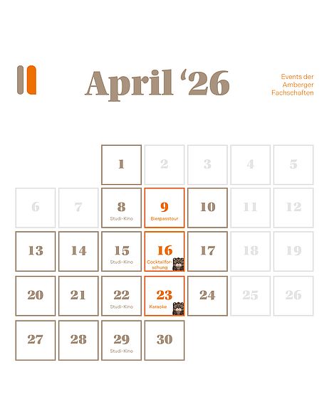 April SemesterÜbersicht