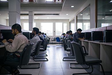 Computerraum am MNIT in Jaipur