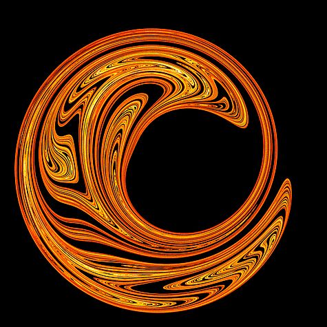 Strange Attractor for Pendulum (Poincare Cut)