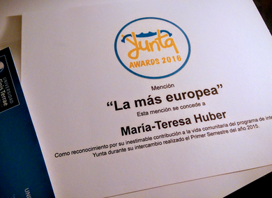 Yunta Awards - Maria-Teresa Huber als die Europäischste