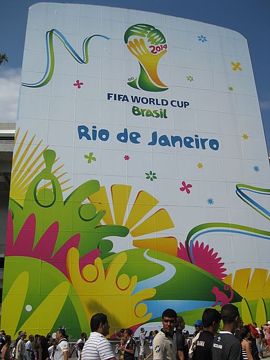 am Maracana Stadion in dem wir Weltmeister wurden