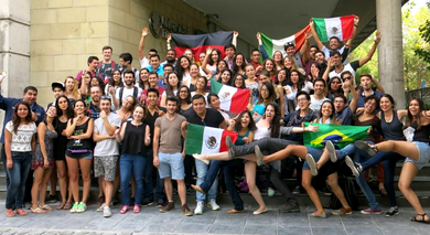 Gruppenfoto der Austauschstudenten
