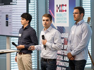 Team MyPI: Mathias Schneider, Philipp Heß, Oliver Hoffmann (von links nach rechts)