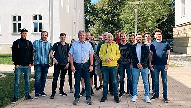 Die Teilnehmer an der Blockveransztaltung auf dem Campus