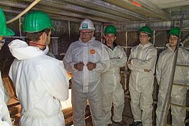 Kesselbegehung in der Müllverbrennungsanlage Schwandorf