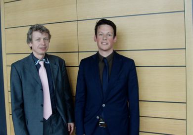 Prof. Dr. Clemens Bulitta und Referent Julien Denis