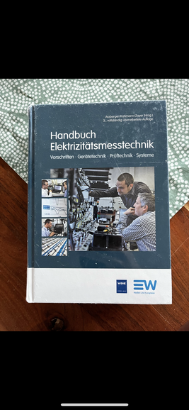 Buch „Handbuch Elektrizitätsmesstechnik“ - Vorderseite