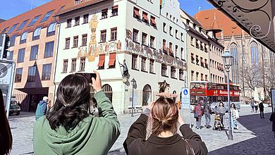Am dritten Tag besuchten die internationalen Studierenden gemeinsam Nürnberg