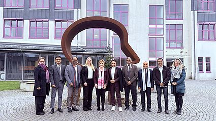 Eine Delegation aus Assam in Indien besuchte die OTH Amberg-Weiden zum Austausch über den Aufbau von Studienprogrammen