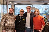 Igor Vinnychuk  ukrainischer Gastprofessor  Prof. Dr. Matthias Lederer  Andrii Verstiak  ukrainischer Gastprofessor und Tomas Chochole Ph.D. aus WBU Pilsen