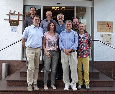 Die Lerngruppe mit Coach Dr. Patrick Labriola (zweiter, vorne rechts).