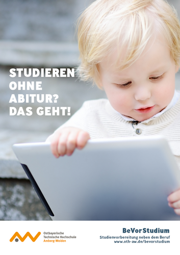 Studieren ohne Abitur, Digitalisierung: Kind mit Tablet