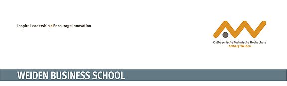 Logo ot the OTH Amberg-Weiden and the Weiden Business School