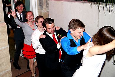 Der Ball endete mit einer spontanen Polonaise.