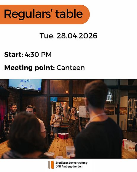 Regulars Table, all information in the text