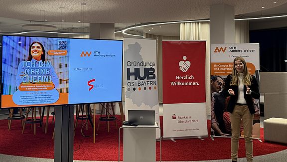 Prof. Dr. Julia Kreppmeier von der OTH Amberg-Weiden betonte die Relevanz der Gründungsfinanzierung in ihrem Vortrag