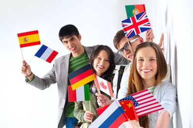 Studierende verschiedener Nationalitäten