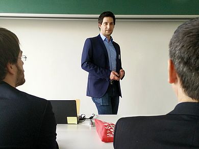 Stefan Fuchs bei seiner Präsentation