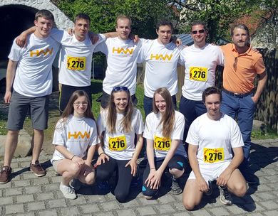 OTH-Staffelteam erfolgreich beim Landkreislauf Amberg-Sulzbach 
