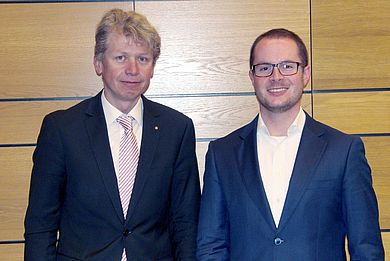 Prof. Dr. med. Clemens Bulitta und Referent Dr. Steffen Schmidt