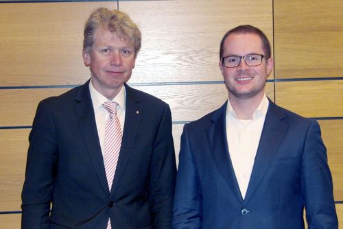 Prof. Dr. med. Clemens Bulitta und Referent Dr. Steffen Schmidt