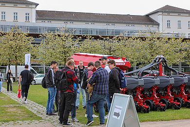 Messestand am Campus