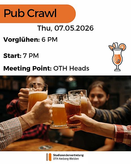 pub crawl, all Information in the text