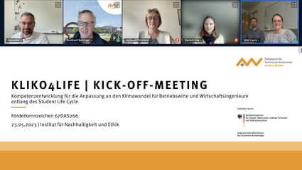 Bildschirmaufnahme von der virtuellen Auftaktveranstaltung